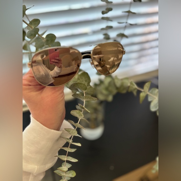 CHANEL Interlocking CC Logo Aviator Sunglasses (Women’s) - Gold - Picture 7 of 16